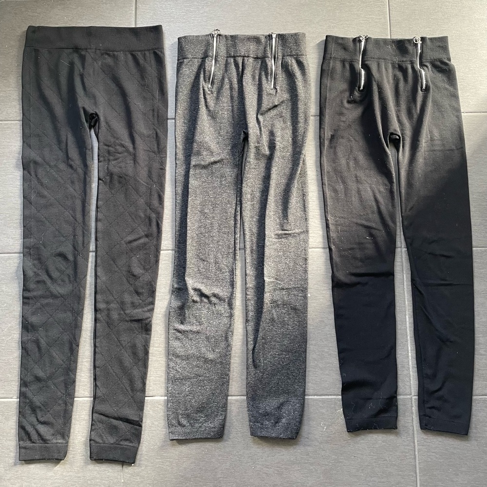 3 paires de legging small